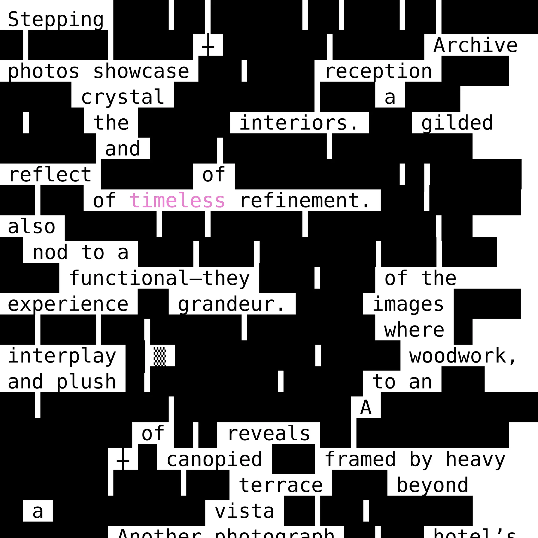 Output #1 of Miniscriber, Le Bristol Paris edition